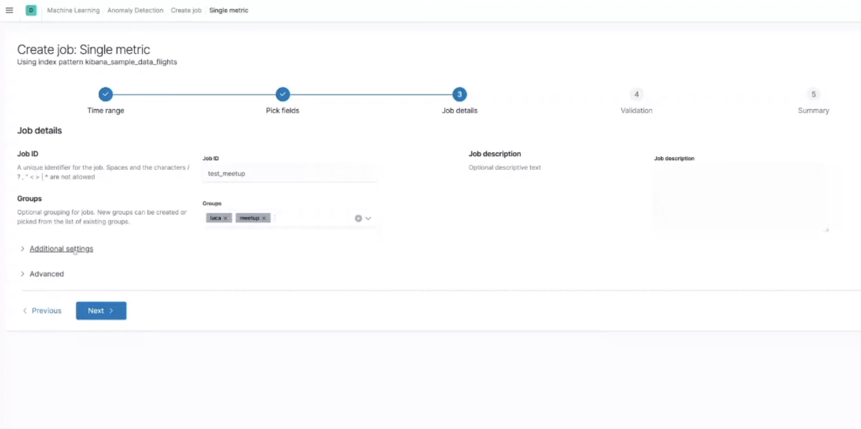 Machine Learning listed as a buried feature toggle inside Kibana Spaces settings